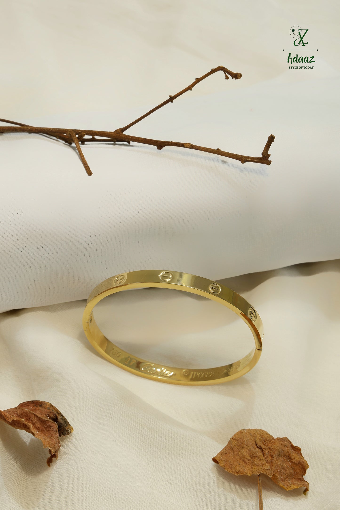 Cartier Love Stainless Steel Kada Bracelet - Gold