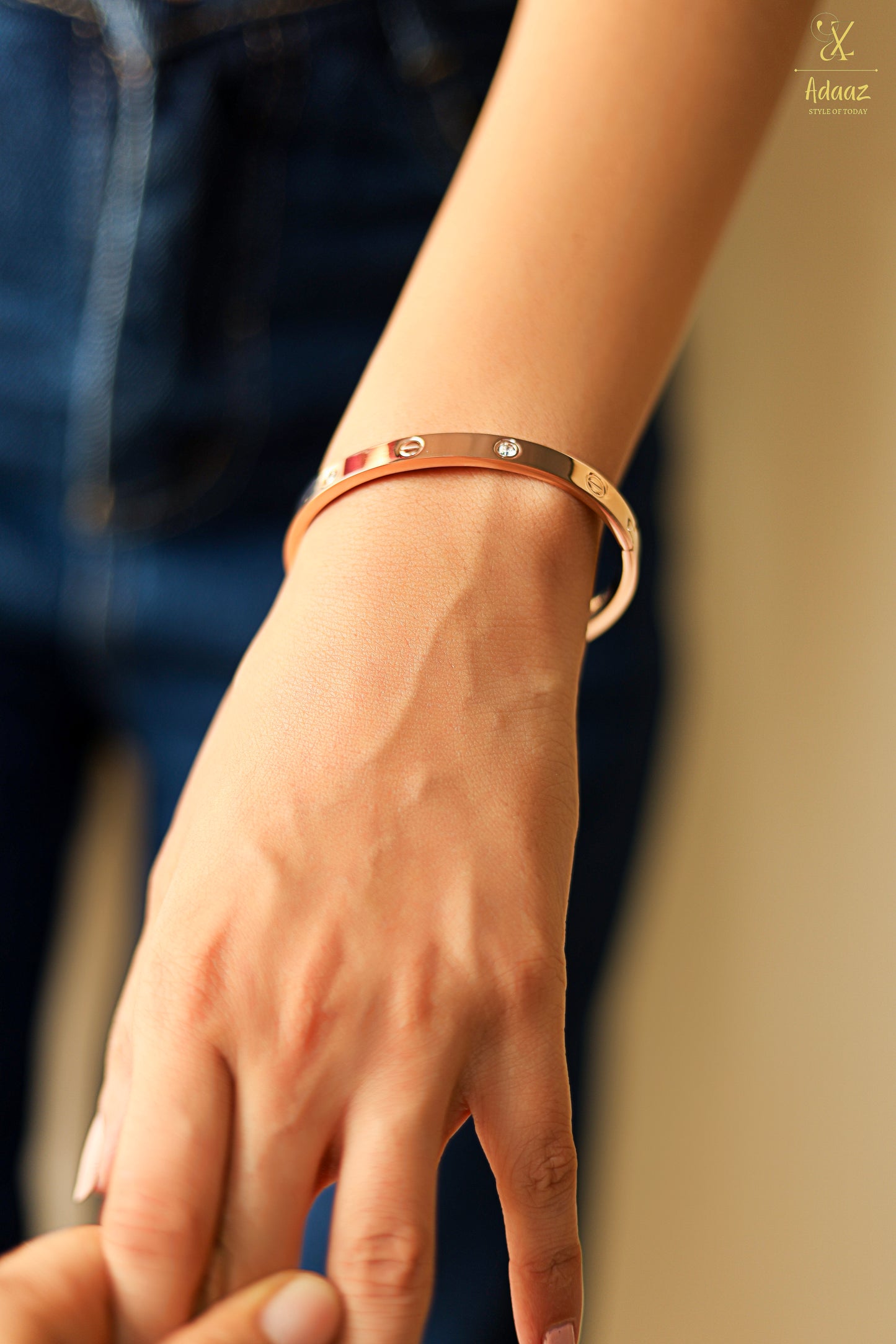 Cartier Love Stainless Steel Kada Bracelet - Rose Gold