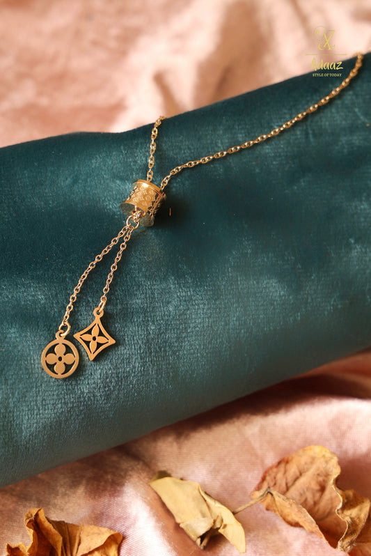 Luxury LV Symbol Drop Pendant Y chain