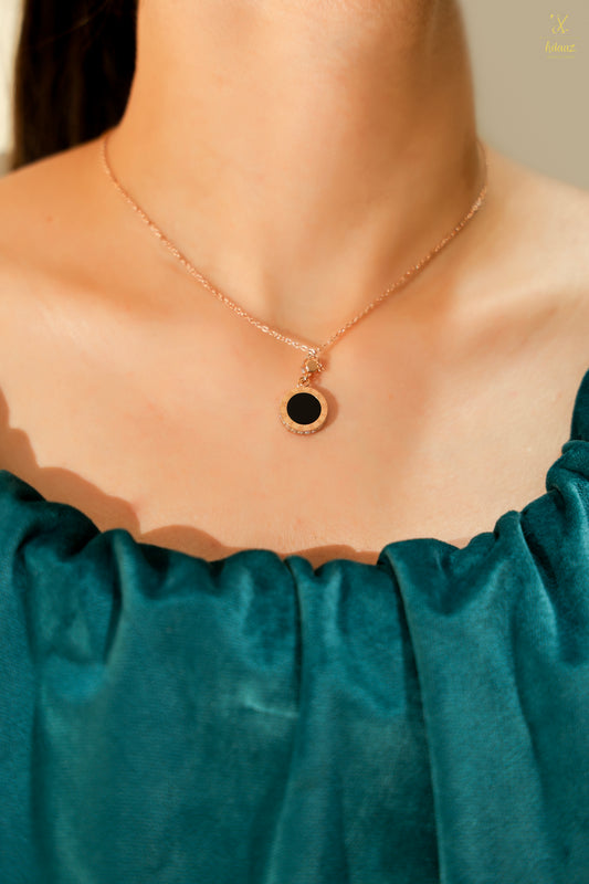 Roman Numeral Reversible Pendant