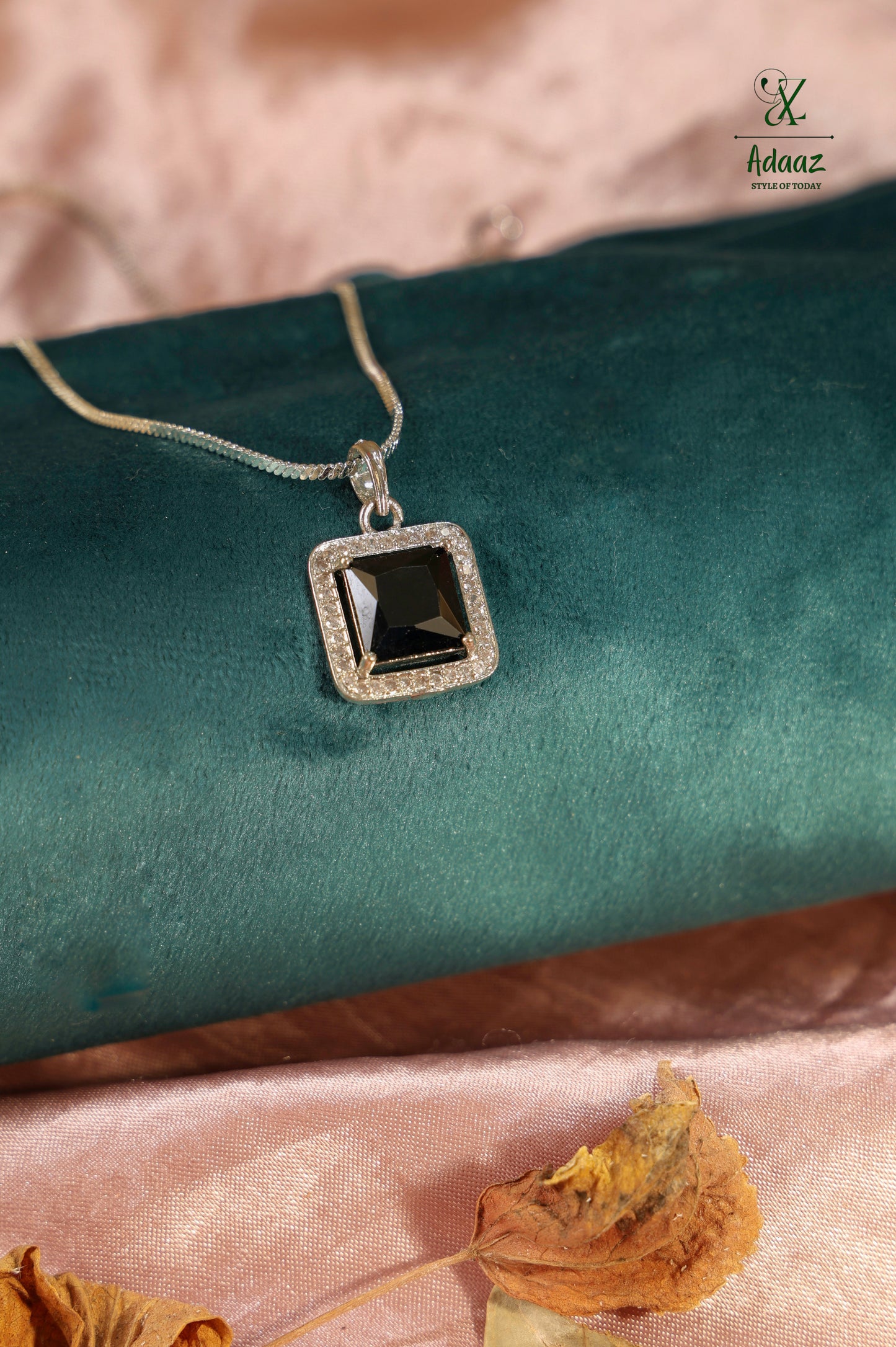 Forever Square Colourful American Diamond (AD) Pendant