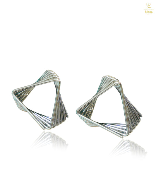 Elegant Multi-Layered Triangle Earring