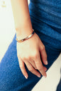 Trendy Stainless Steel Cartier Rose Gold kada with Stones