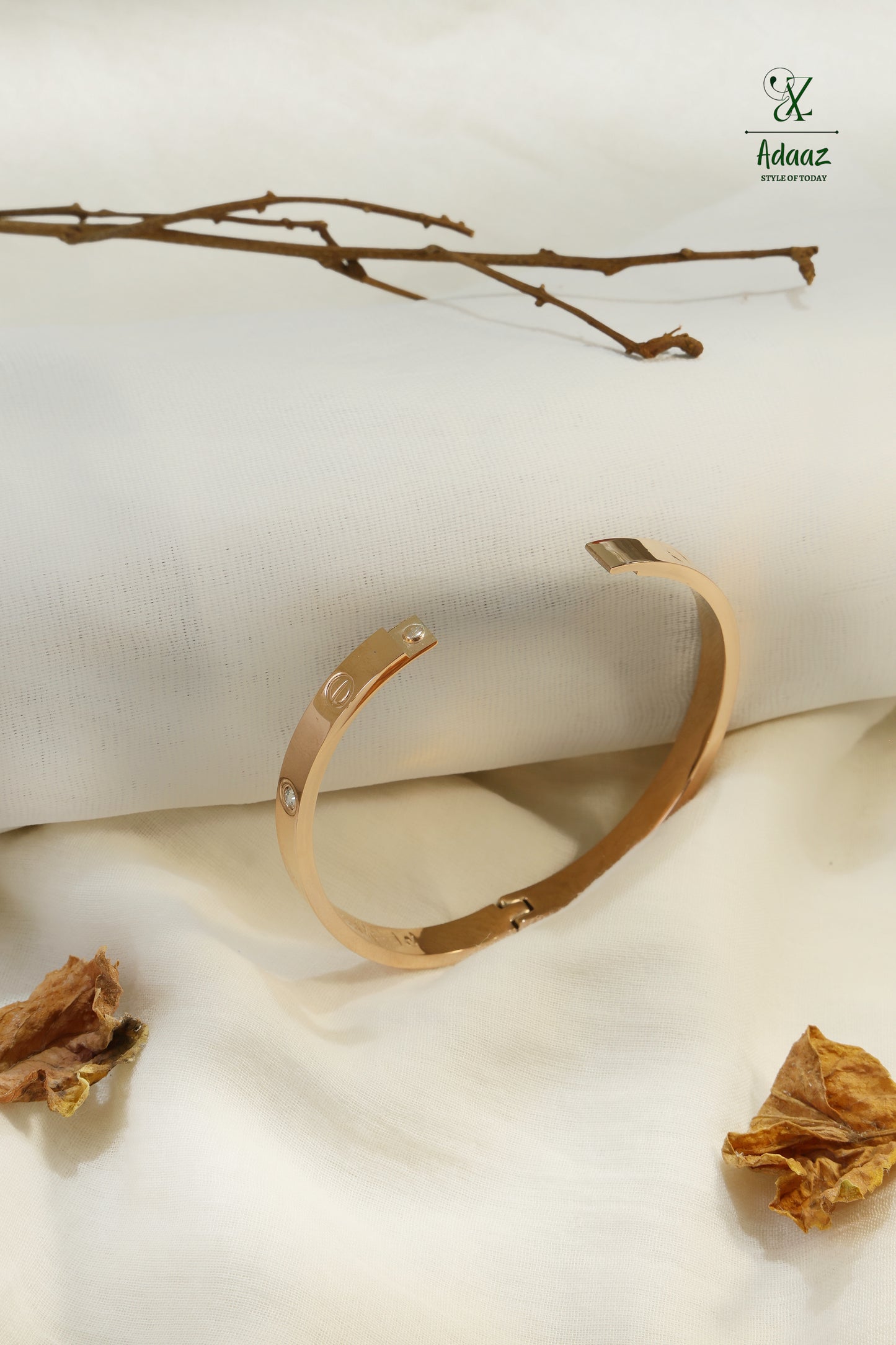 Cartier Love Stainless Steel Kada Bracelet - Rose Gold