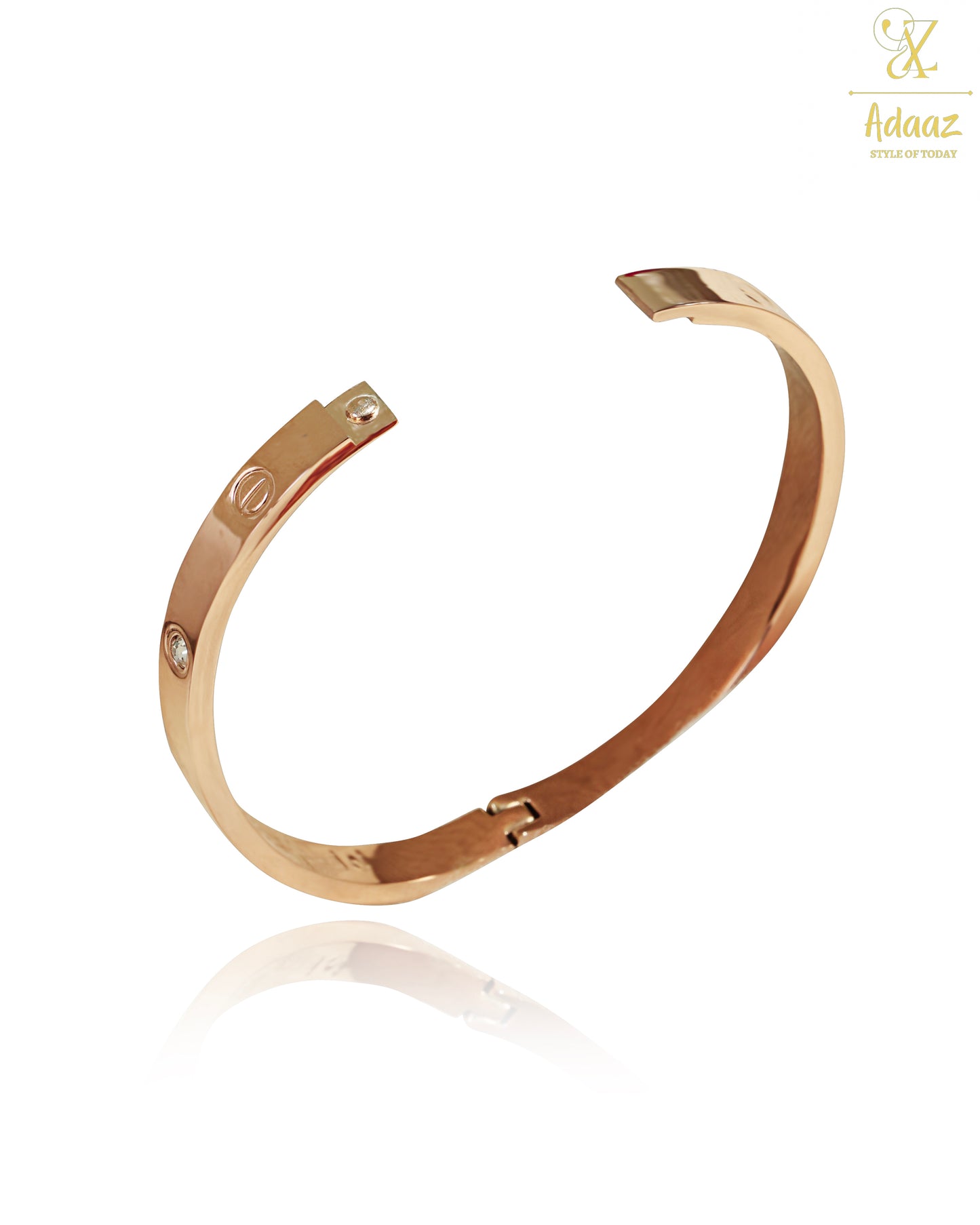 Cartier Love Stainless Steel Kada Bracelet - Rose Gold
