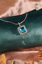 Forever Square Colourful American Diamond (AD) Pendant