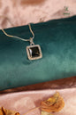 Forever Square Colourful American Diamond (AD) Pendant