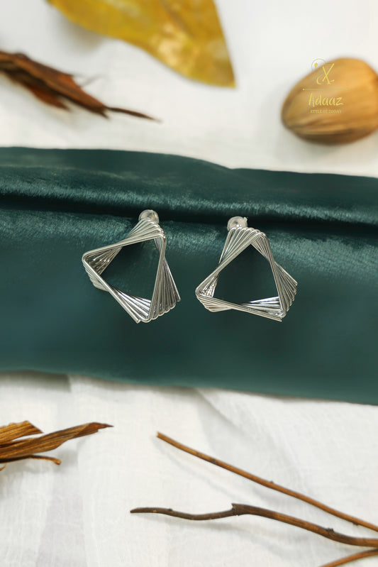 Elegant Multi-Layered Triangle Earring