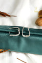 Stylish U-shape Hugging Hoop Earring - Silver