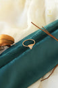 Stainless Steel Rose Gold MOP Ring - Triangle