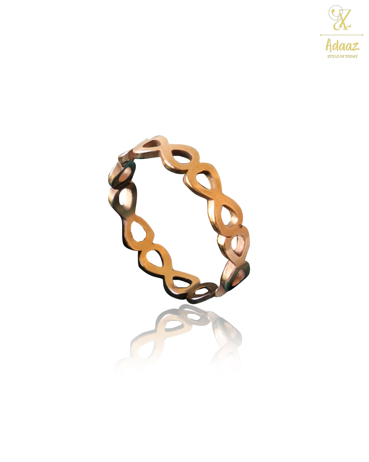 Stunning Anti-Tarnish Infinity Band Ring